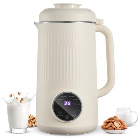 8-in-1 Nut Milk Maker, 41 oz Soy Milk Maker Machine with 10 Blades, for Homemade Oat, Nut, Soy, Juice, Milkshake, Rice Cereal